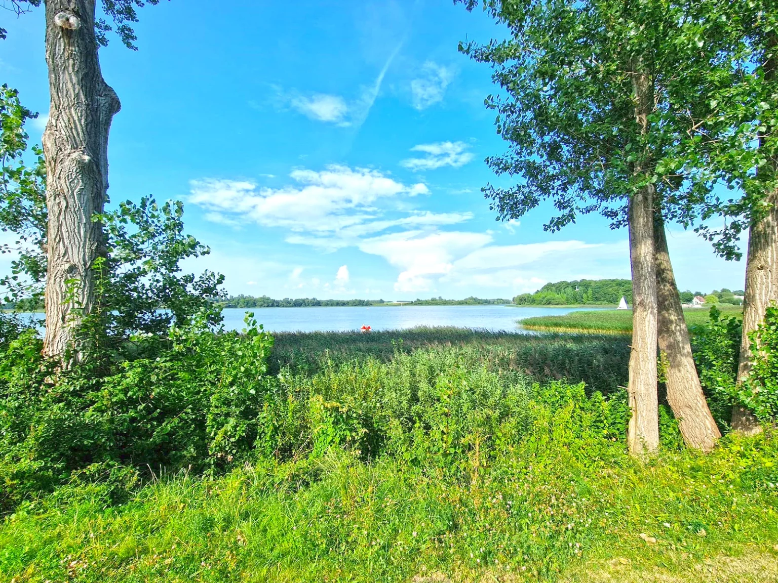 Jezioro Rajgrodzkie w Rajgrodzie, widok na Jezioro Rajgrodzkie, Rajgród - Apartamenty nad jeziorem KA-BOATS