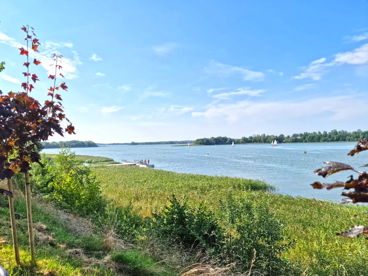 Jezioro Rajgrodzkie w Rajgrodzie, widok na Jezioro Rajgrodzkie, Rajgród - Apartamenty nad jeziorem KA-BOATS